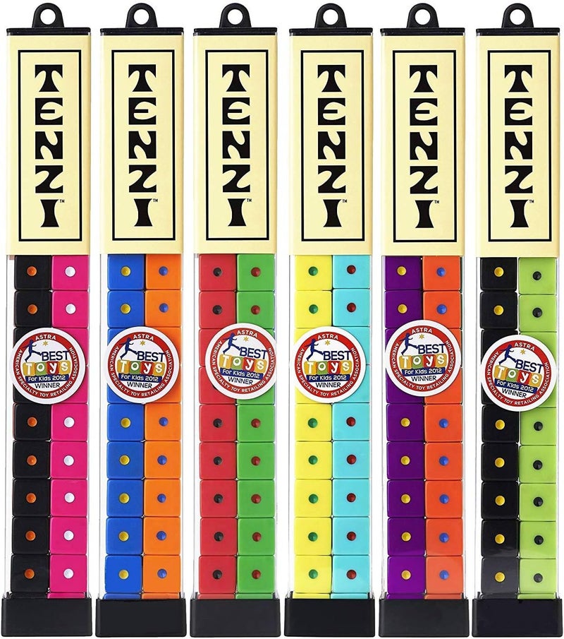 Tenzi Dice Party Game - A Fun, Fast Frenzy for The Whole Family - 4 Sets of 10 Colored Dice with Storage Tube - Colors May Vary - Image 3